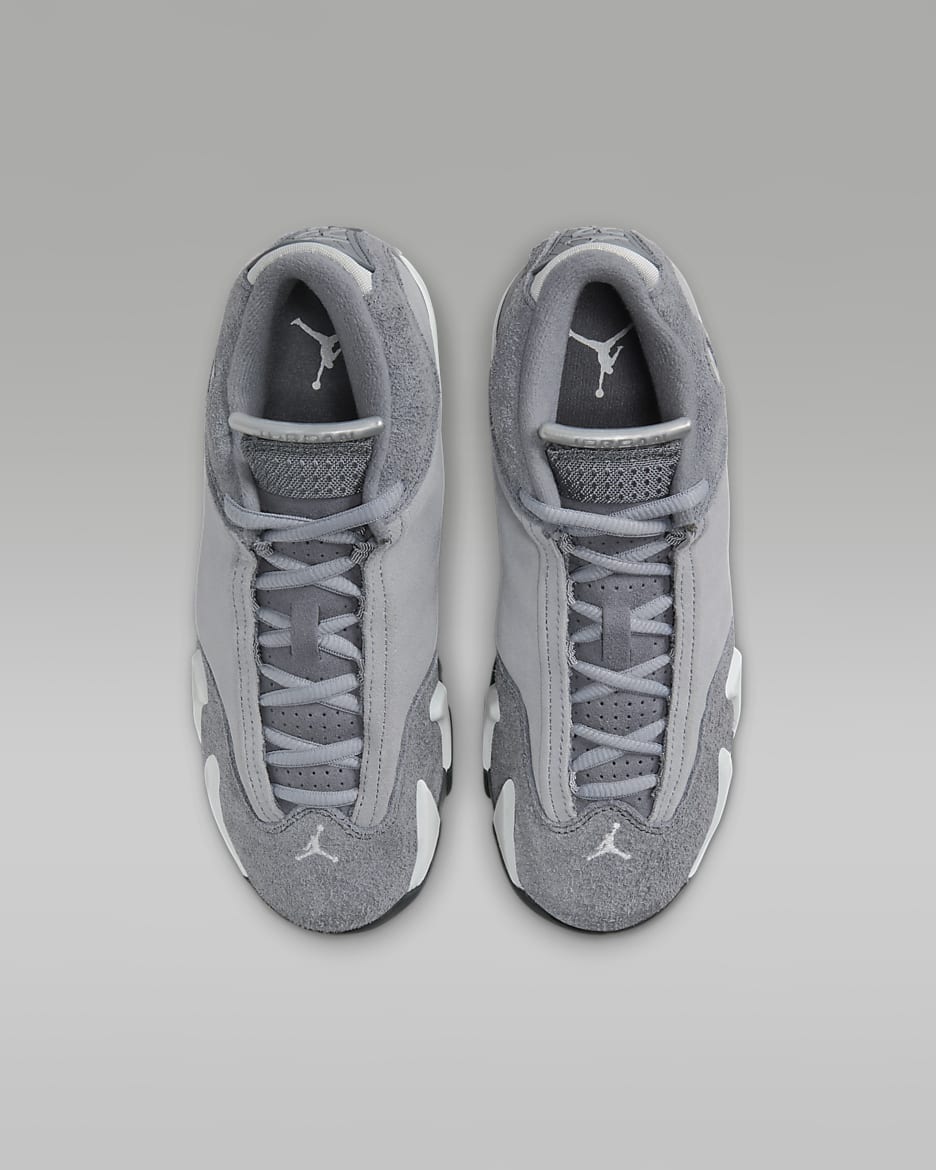 Air Jordan 14 Retro Flint Grey Big Kids Shoes. Nike